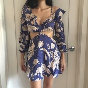 Lovers + Friends Love Bliss Mini Dress in blue